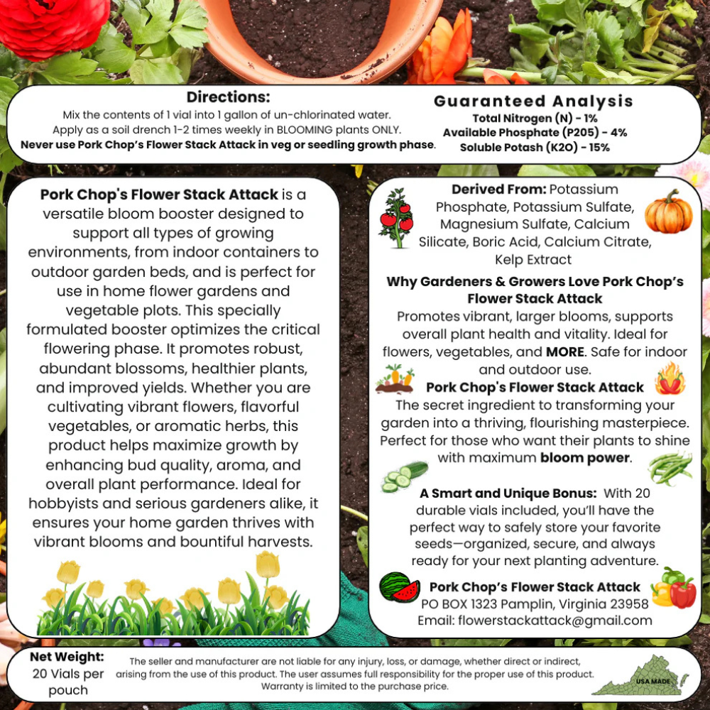 Pork Chop's Flower Stack