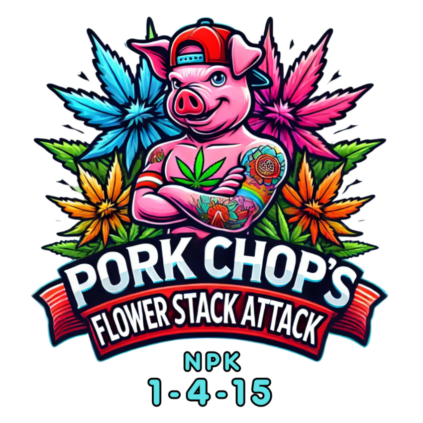 Pork Chop's Flower Stack Logo